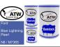 Preview: Ford, Blue Lightning Pearl, N6 / M7365: 500ml Lackdose + 500ml Klarlack + 250ml Härter - Set, von ATW Autoteile West.